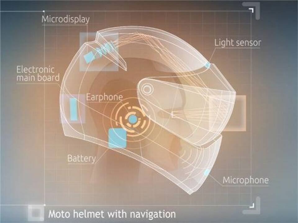 Motociklininkai ateityje naudos išmaniuosius šalmus