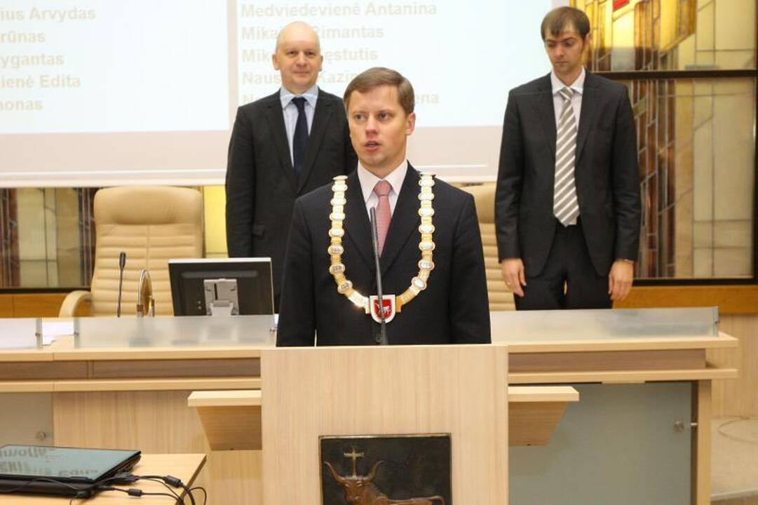 A.Kupčinskas kukliai inauguruotas Kauno meru