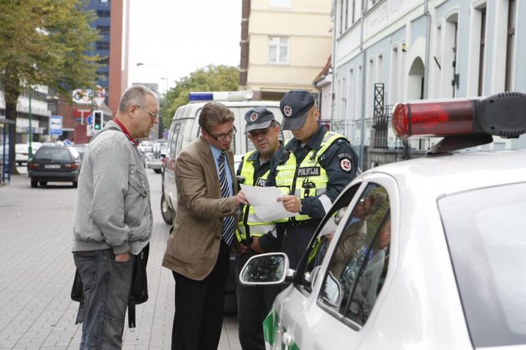 Klaipėdiečių pikete – ginčai su policininkais