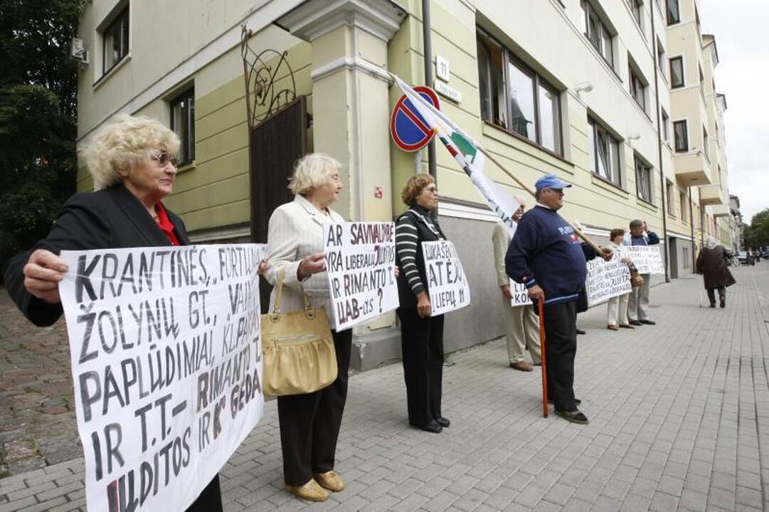 Klaipėdiečių pikete – ginčai su policininkais