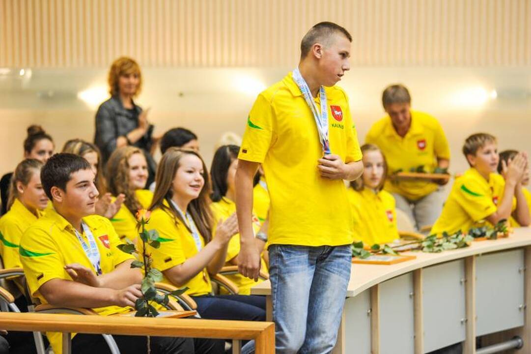 Kauniečiams Pietų Korėjoje teko rungtis ir pliaupiant liūčiai