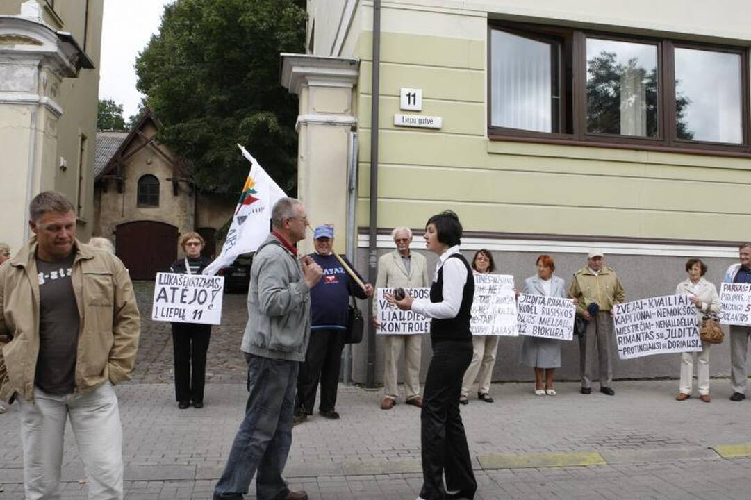 Klaipėdiečių pikete – ginčai su policininkais