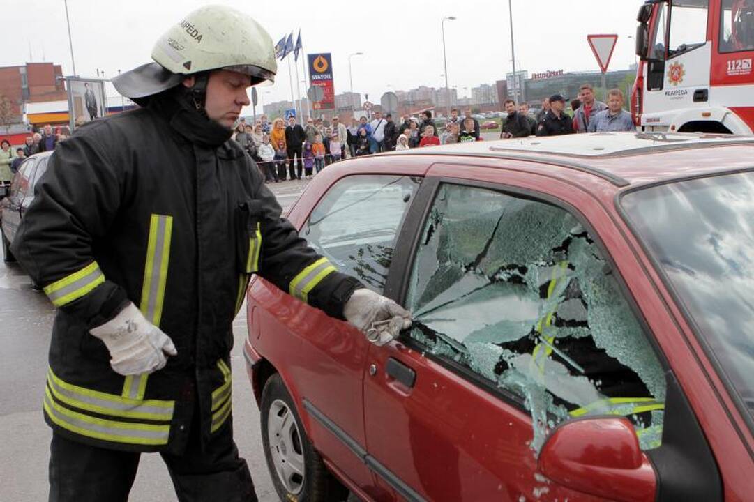 Ugniagesiai šventė kartu su miestiečiais