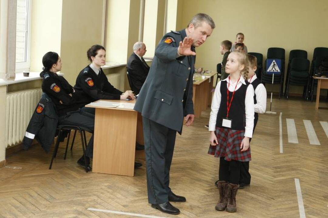 Mažieji klaipėdiečiai varžėsi „Šviesoforo“ konkurse