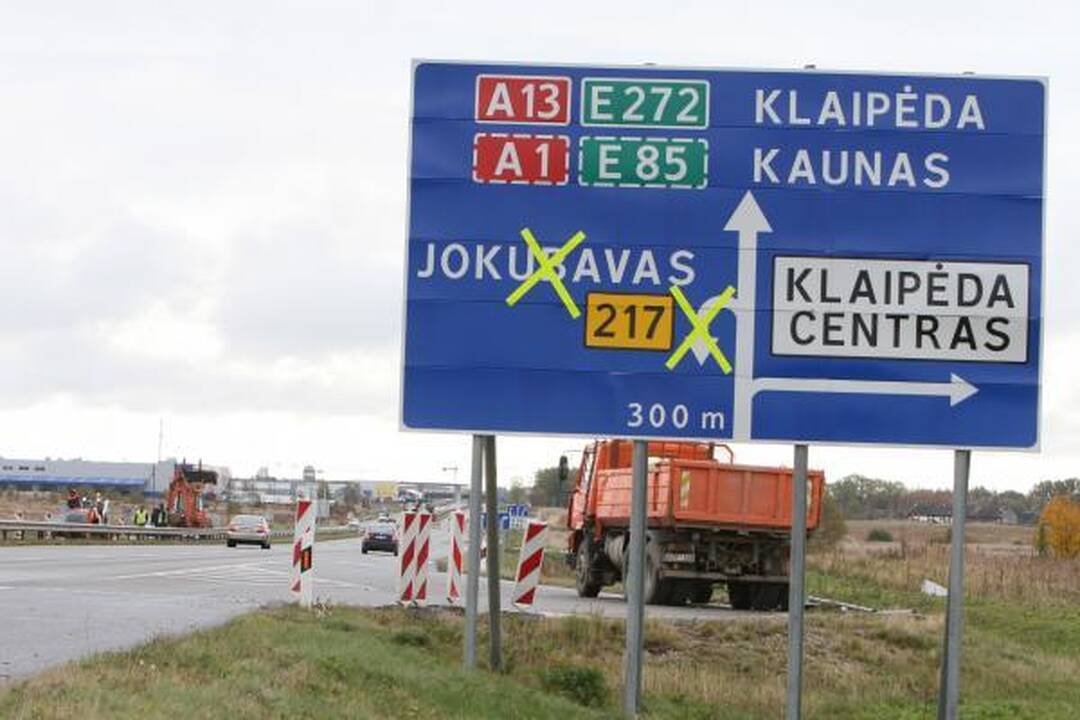 Kelyje į Palangą neliko posūkių į kairę