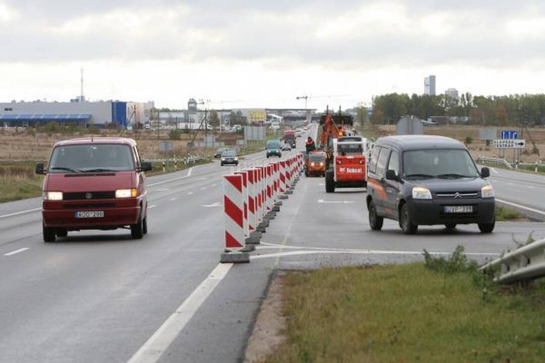 Kelyje į Palangą neliko posūkių į kairę