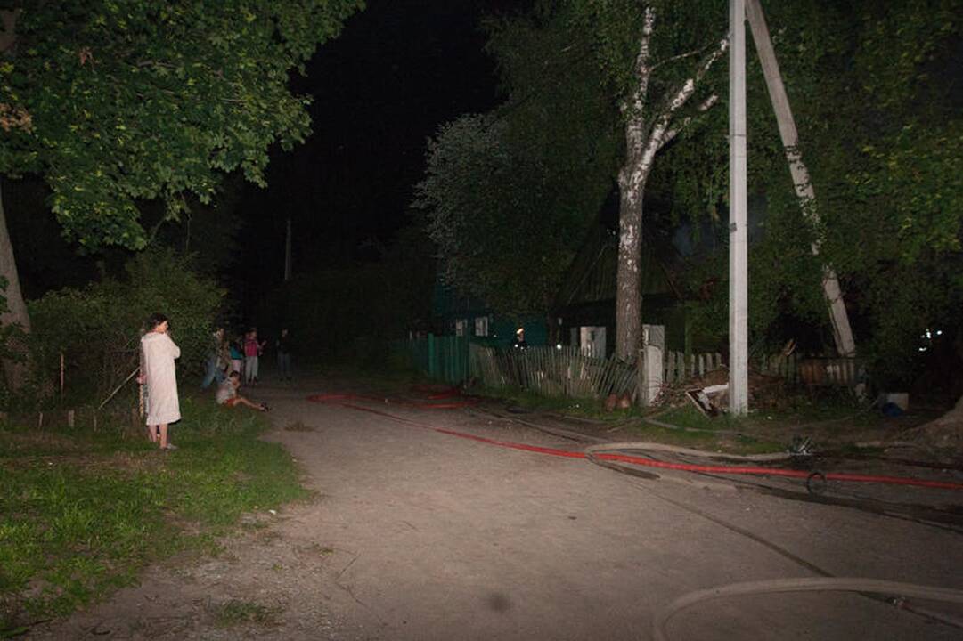 Dėl Žvėryne kilusio gaisro buvo uždaryta gatvė