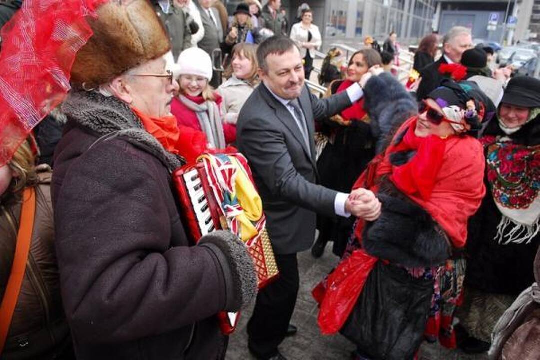 Savivaldybės svečiai - Užgavėnių persirengėliai