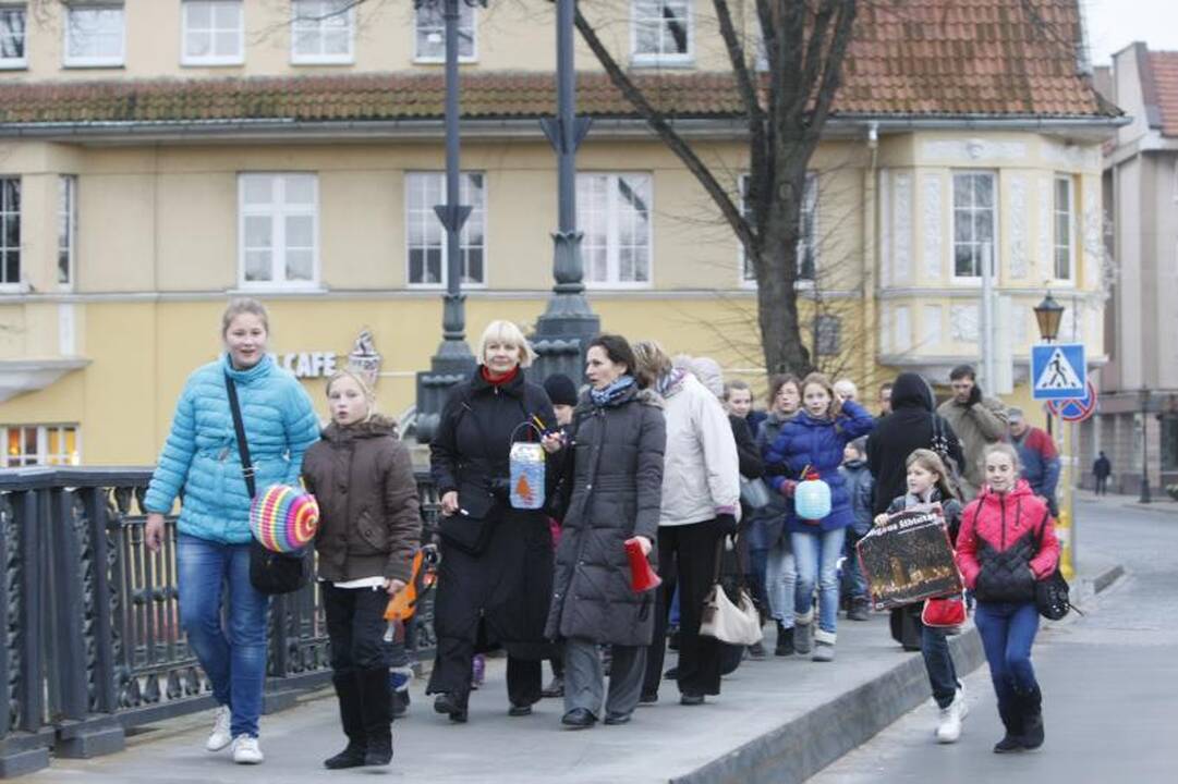 Šv. Martyno dieną - šimtų mažųjų klaipėdiečių eisena su žibintais