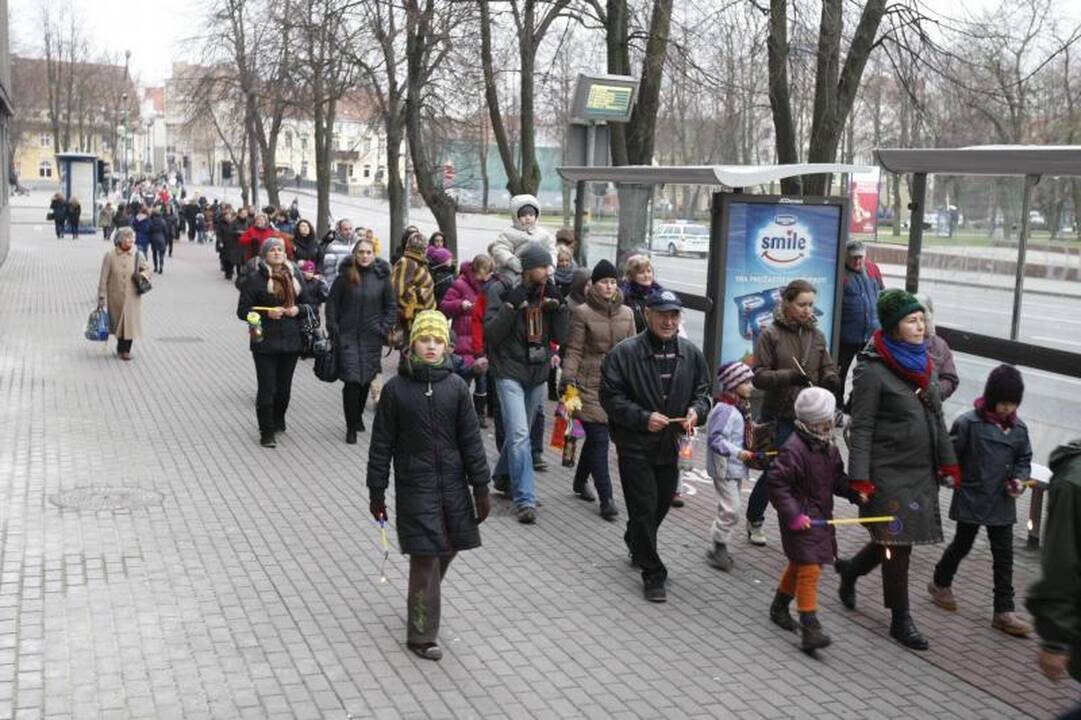 Šv. Martyno dieną - šimtų mažųjų klaipėdiečių eisena su žibintais