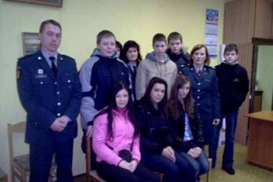 Pagausėjo jaunųjų policijos rėmėjų gretos 