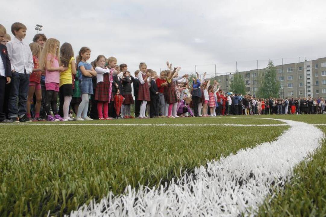 Fabijoniškėse vartus atvėrė naujas futbolo stadionas