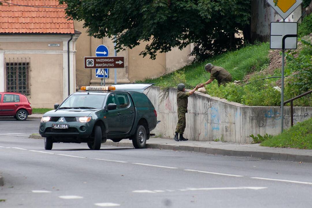 Iš Vilniaus senamiesčio išvežtas pavojingas sprogmuo