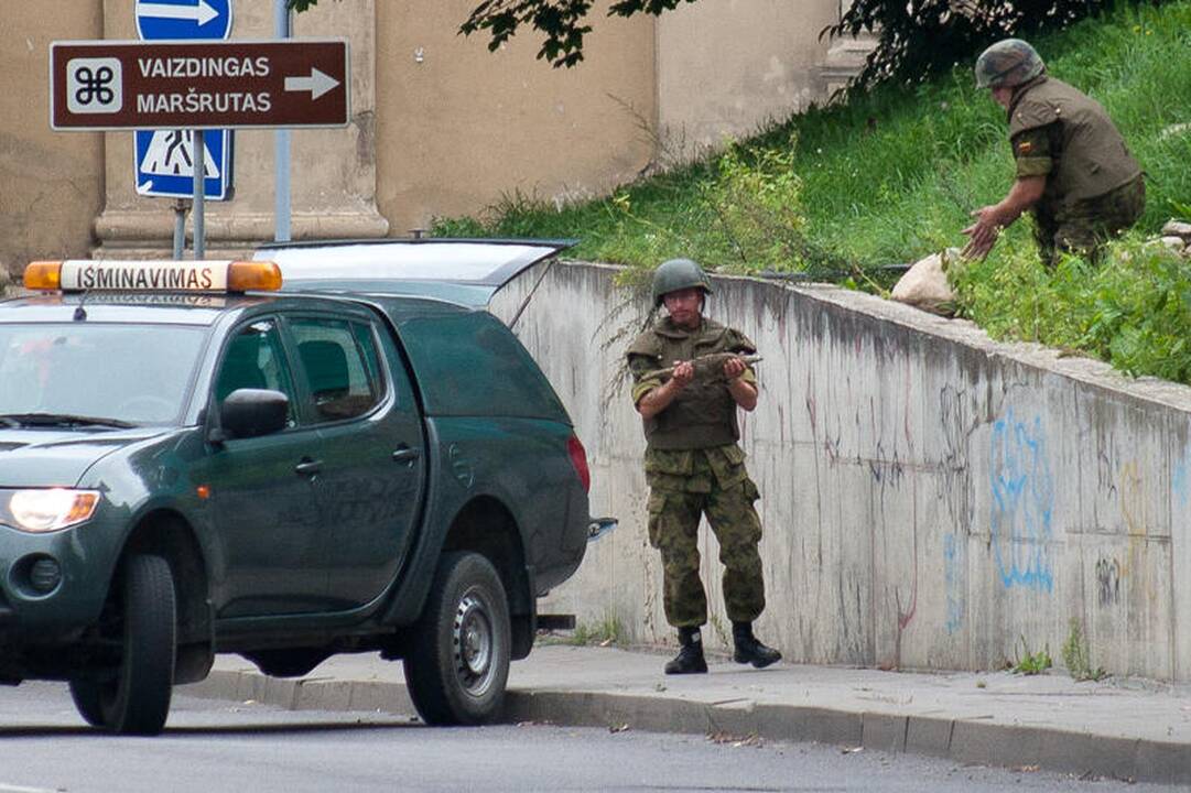 Iš Vilniaus senamiesčio išvežtas pavojingas sprogmuo