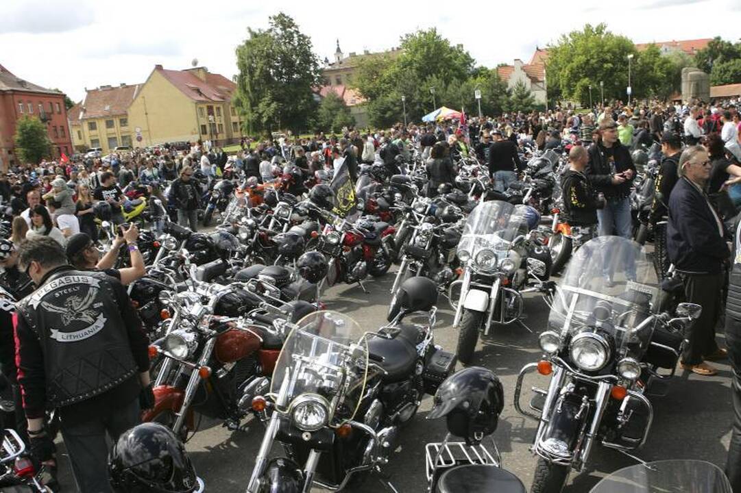 Savaitgalį Kaune  griaudės motociklai   