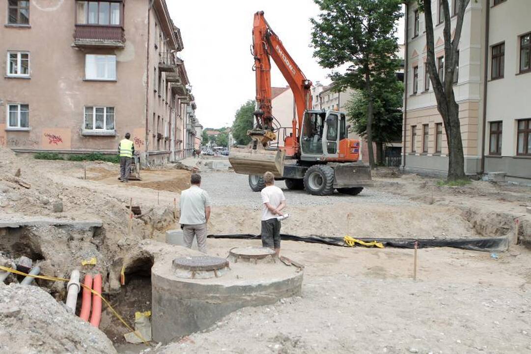 Klaipėdos gatvėse intensyviai verda remonto darbai