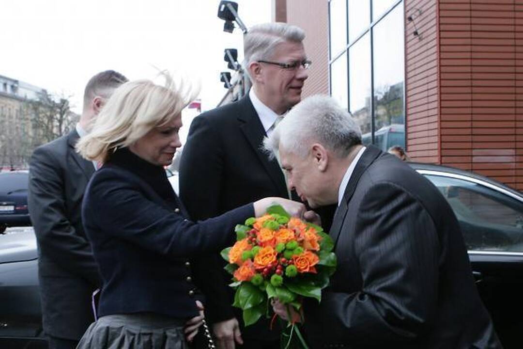Klaipėdoje vieši Latvijos prezidentas