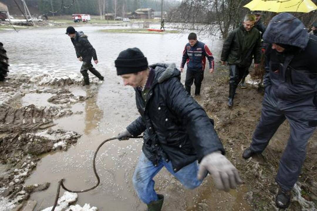 Ledonešis Kartenos gyventojams kelia siaubą