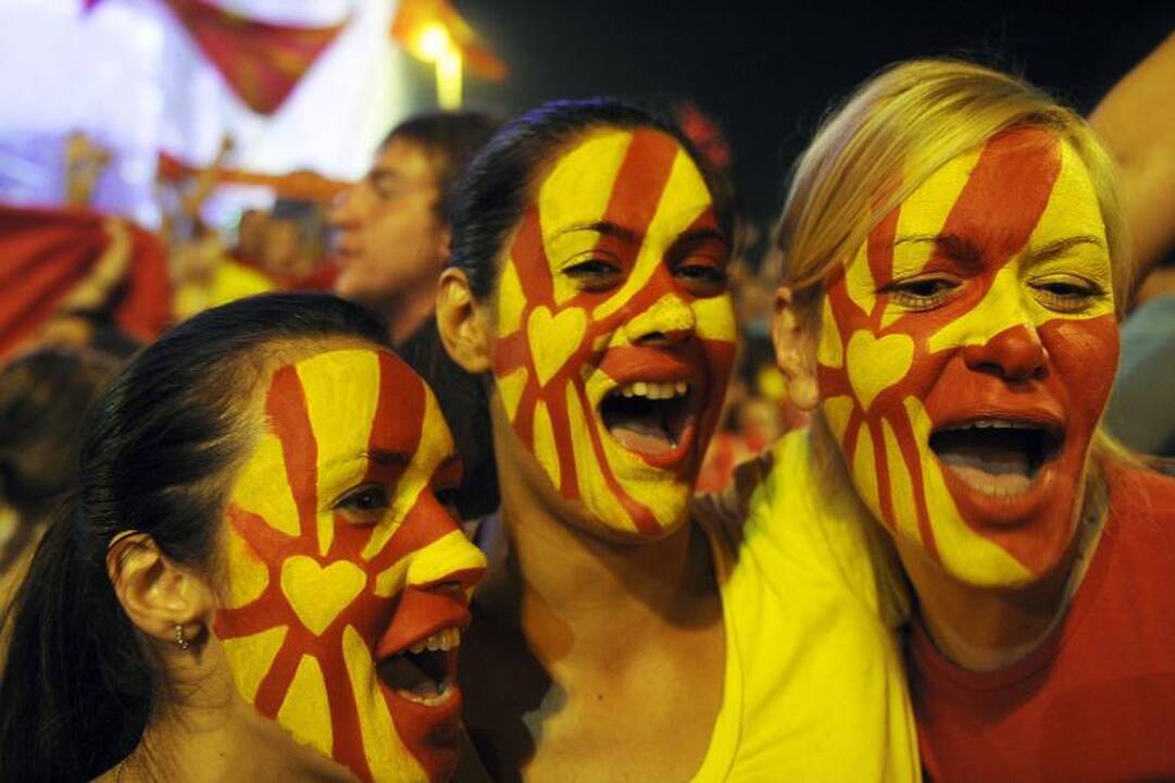 Makedonų euforija: svaiginantis sirgalių džiaugsmas
