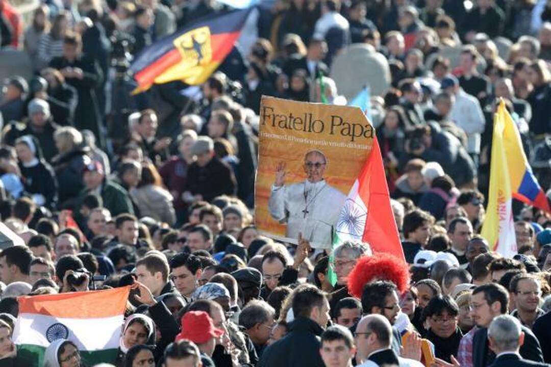 Vatikane inauguruotas popiežius Pranciškus (vaizdo įrašas)