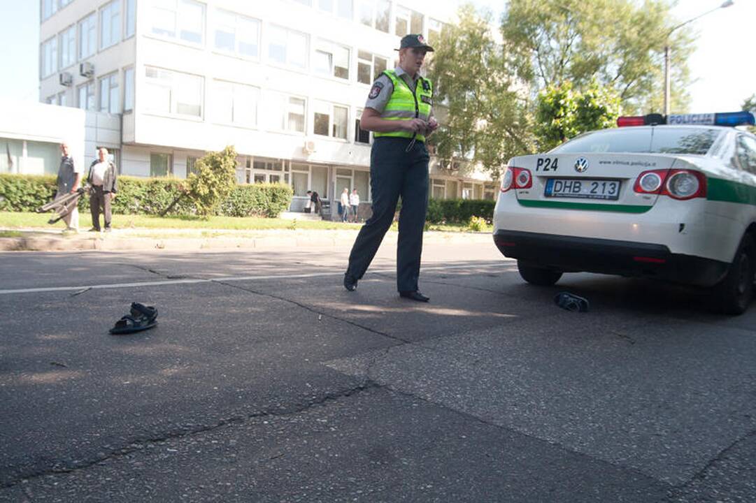 Vilniuje partrenktas mažametis dviratininkas