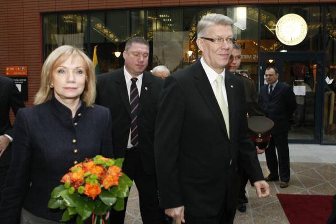 Klaipėdoje vieši Latvijos prezidentas