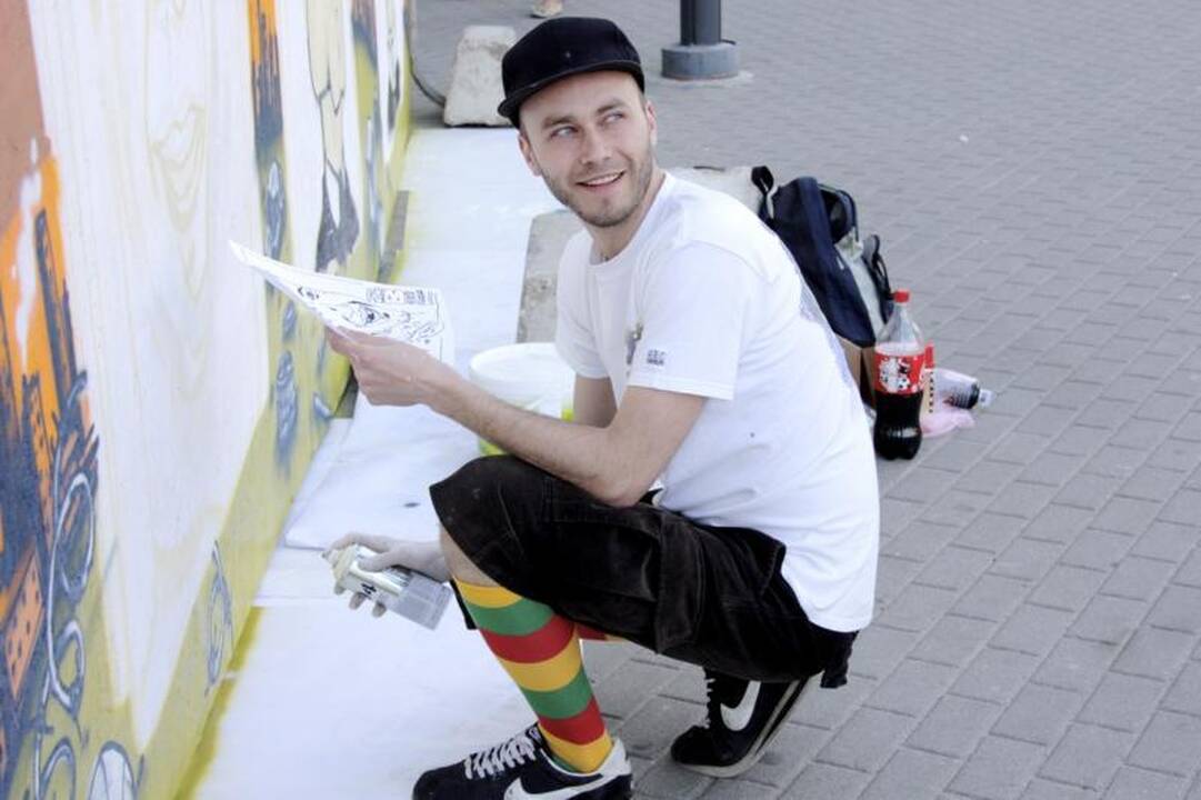 Graffiti piešinyje K.Kemzūra virto mafijos šeimos galva