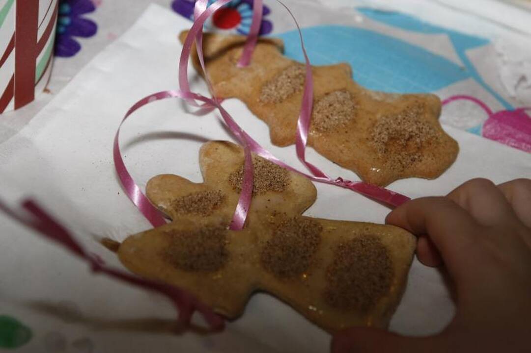 Klaipėdiečių vaikai veržėsi spalvinti meduolius