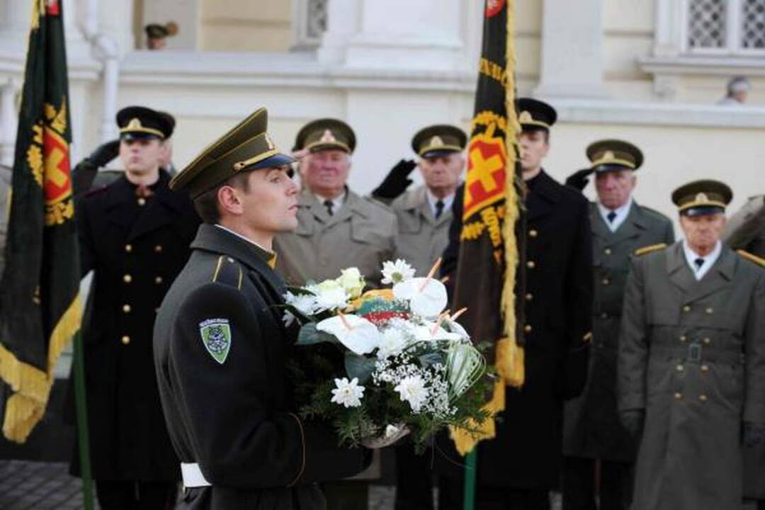 Sostinėje paminėtos partizanų vado generolo Jono Žemaičio-Vytauto žūties metinės
