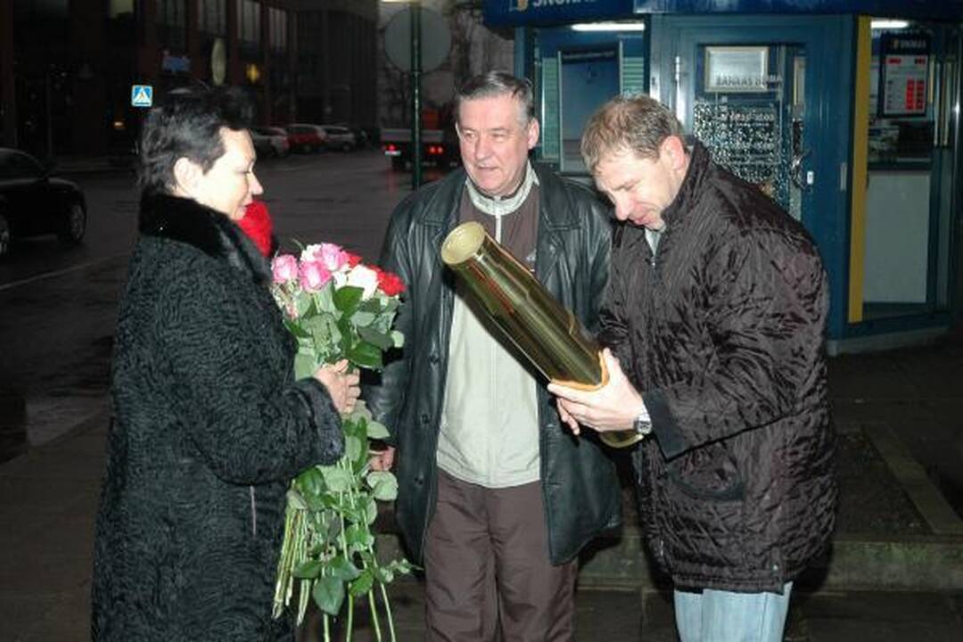 Čempionus pasitiko tik artimieji
