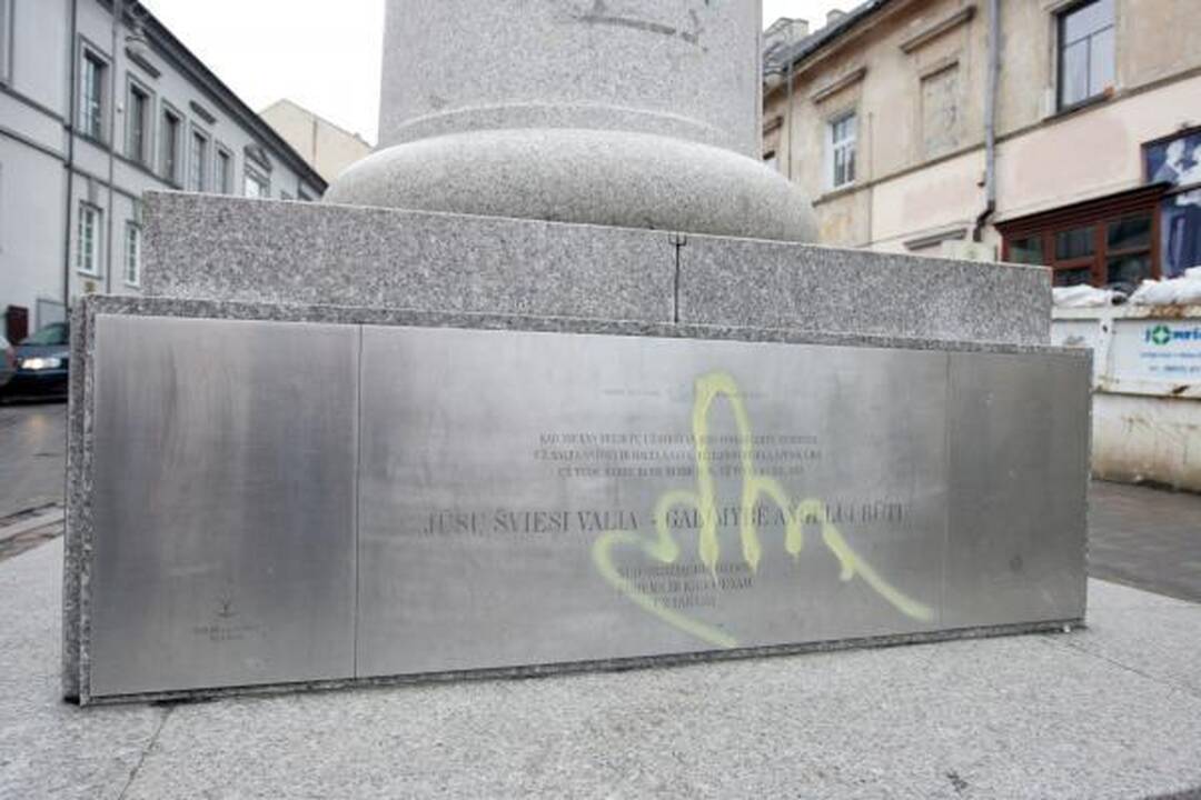 Paminklus Vilniuje išniekinęs jaunuolis kalbėjo apie pasaulinį sąmokslą