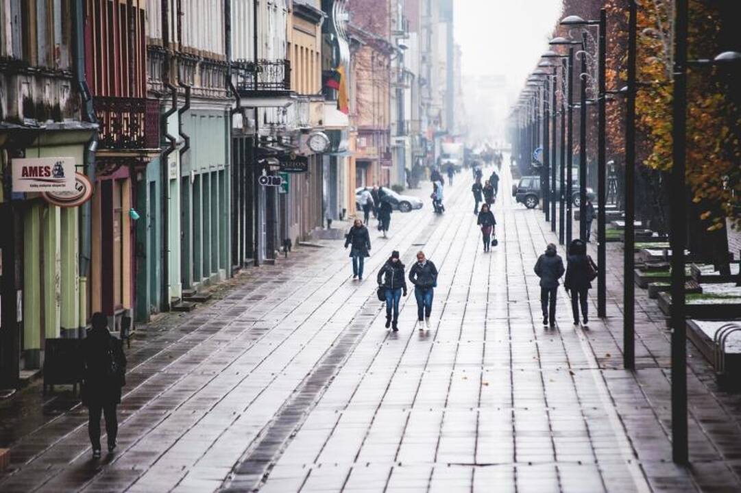 Sniegas         kelininkų     į    Kauno      gatves neišvijo