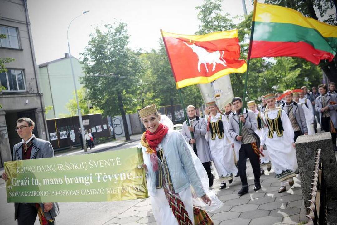 Kaune nuaidėjo pirmieji Dainų šventės akordai