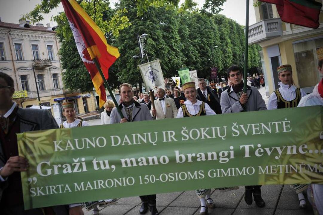 Kaune nuaidėjo pirmieji Dainų šventės akordai