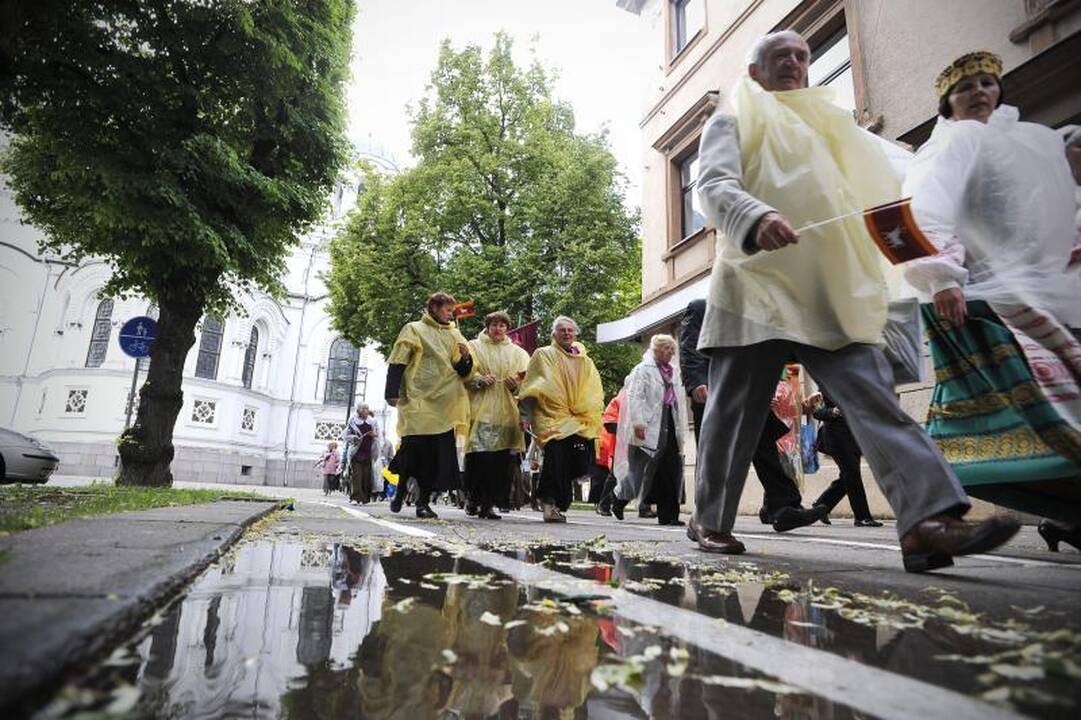 Kaune nuaidėjo pirmieji Dainų šventės akordai