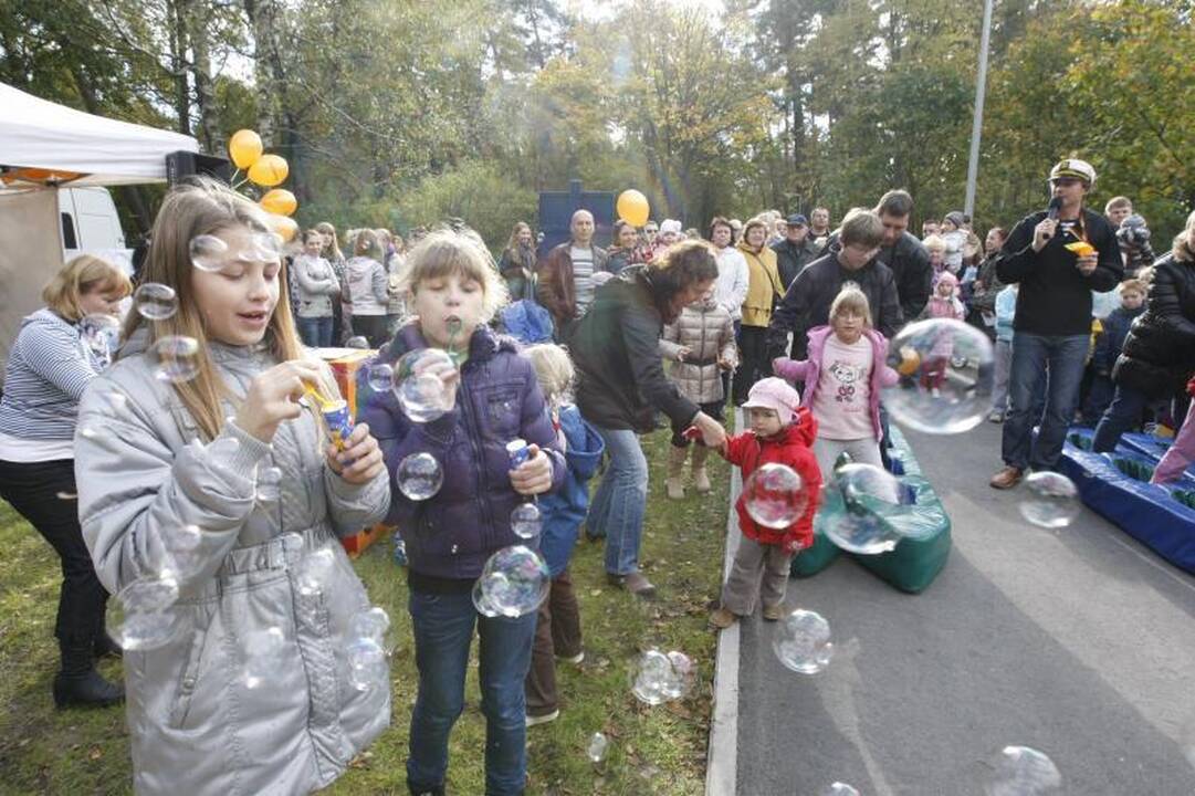 Parke šurmuliavo klaipėdiečių šeimų šventė