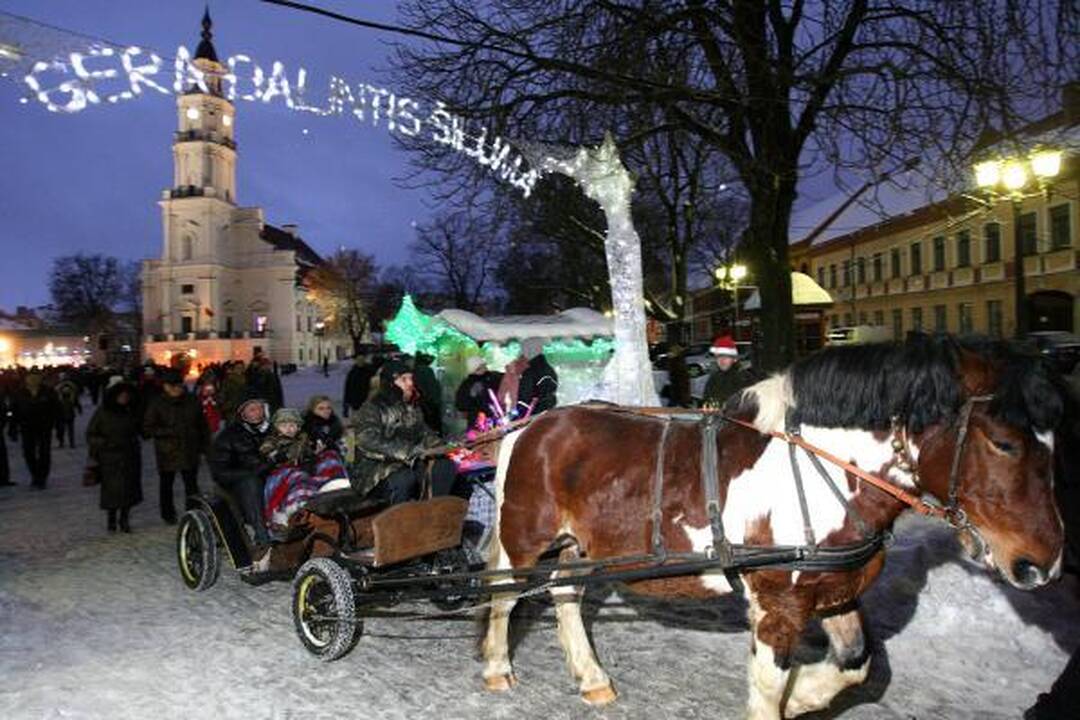 Antrąją šv.Kalėdų dieną kauniečiai linksminosi miesto centre