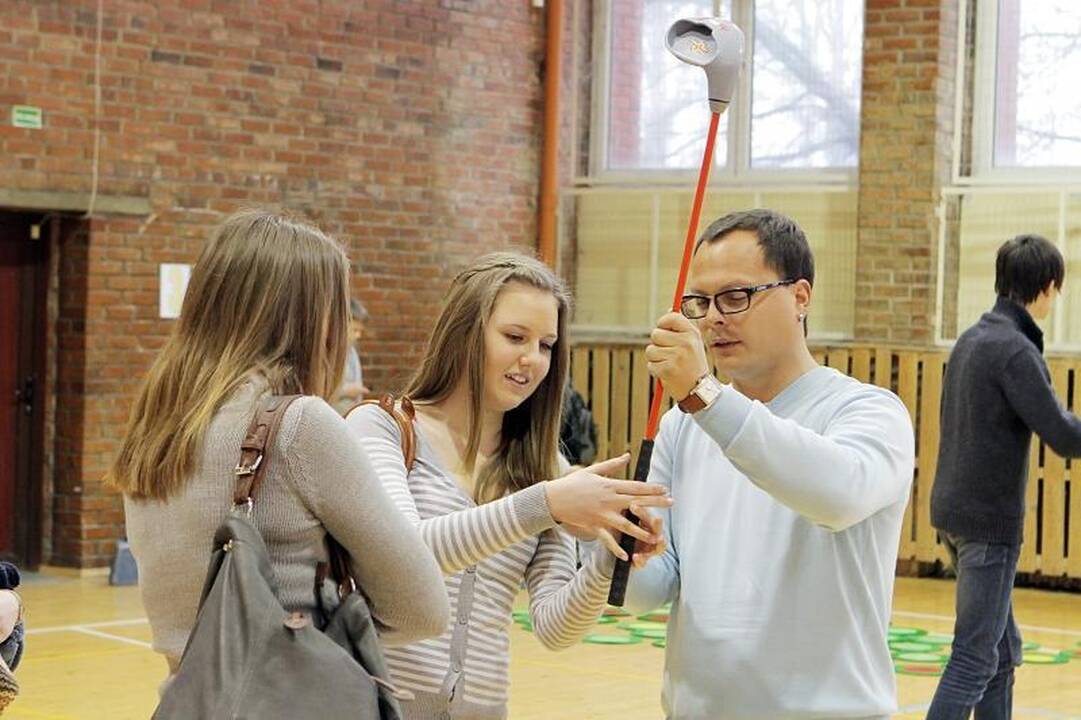 Geriausiai golfą žaidžia S.Dacho progimnazijos moksleiviai
