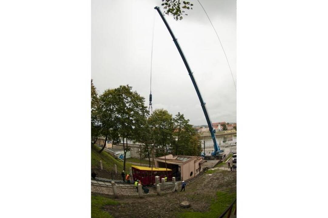 Atgimęs Aleksoto funikulierius keleivių lauks nuo spalio