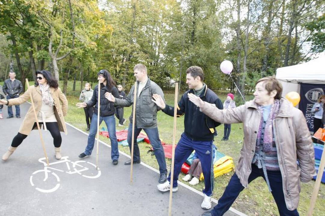 Parke šurmuliavo klaipėdiečių šeimų šventė
