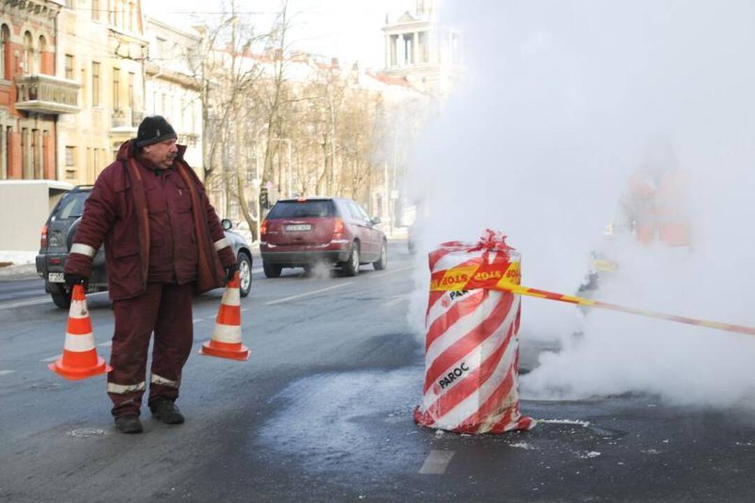 Avarija šilumos trasoje: be šildymo 146 namai