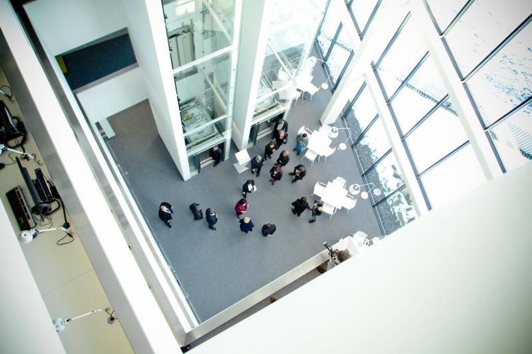 Modernios VU bibliotekos atidaryme – akibrokštas B. Juodkai