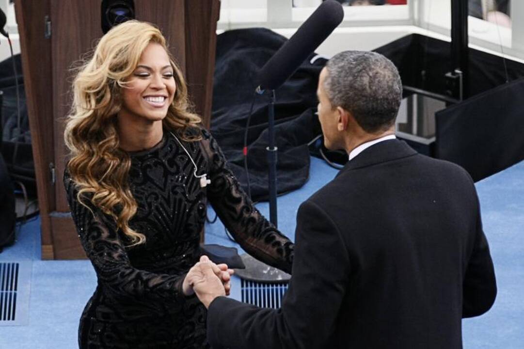 B. Obamos inauguracijoje Beyonce spindėjo išlaikyta elegancija