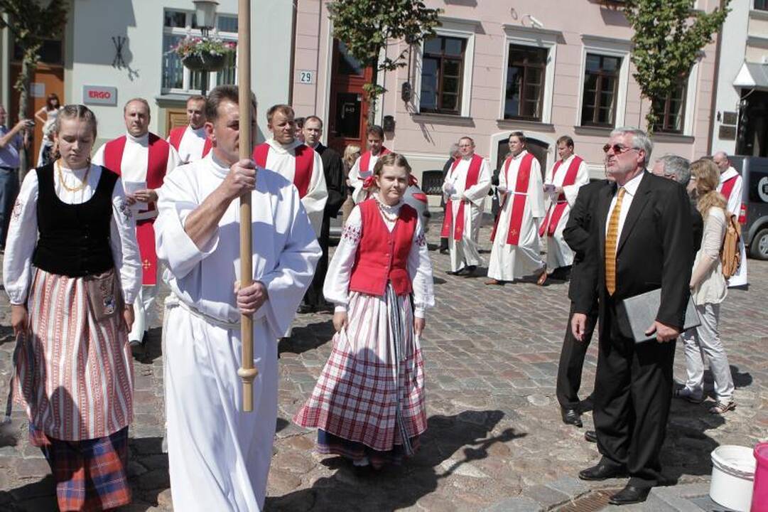 Klaipėdoje pašventintas šv. Jono bažnyčios kertinis akmuo