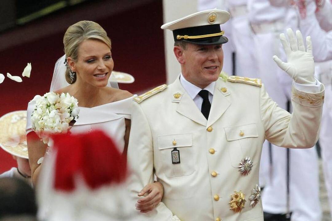 Monako karališkoji šeima pasirinko milžinišką vestuvių tortą