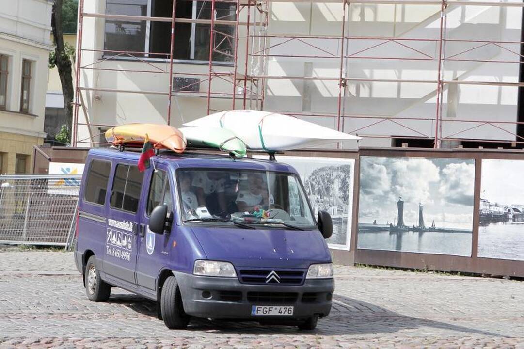 Klaipėda išlydėjo žygeivį, pasiryžusį baidare įveikti 700 km jūra