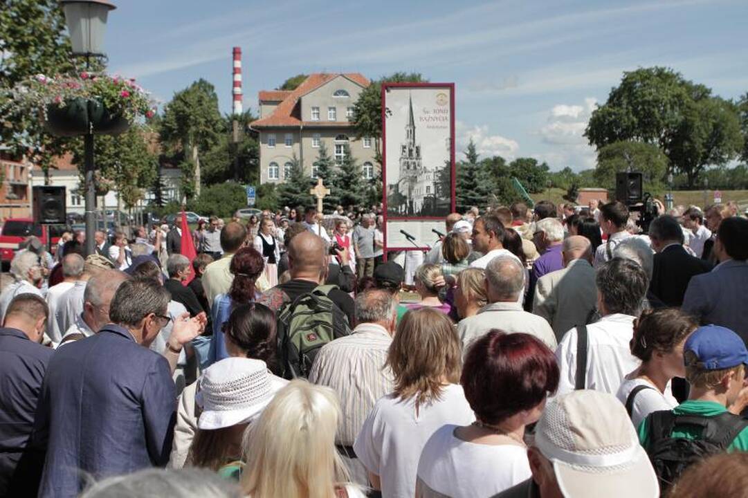 Klaipėdoje pašventintas šv. Jono bažnyčios kertinis akmuo