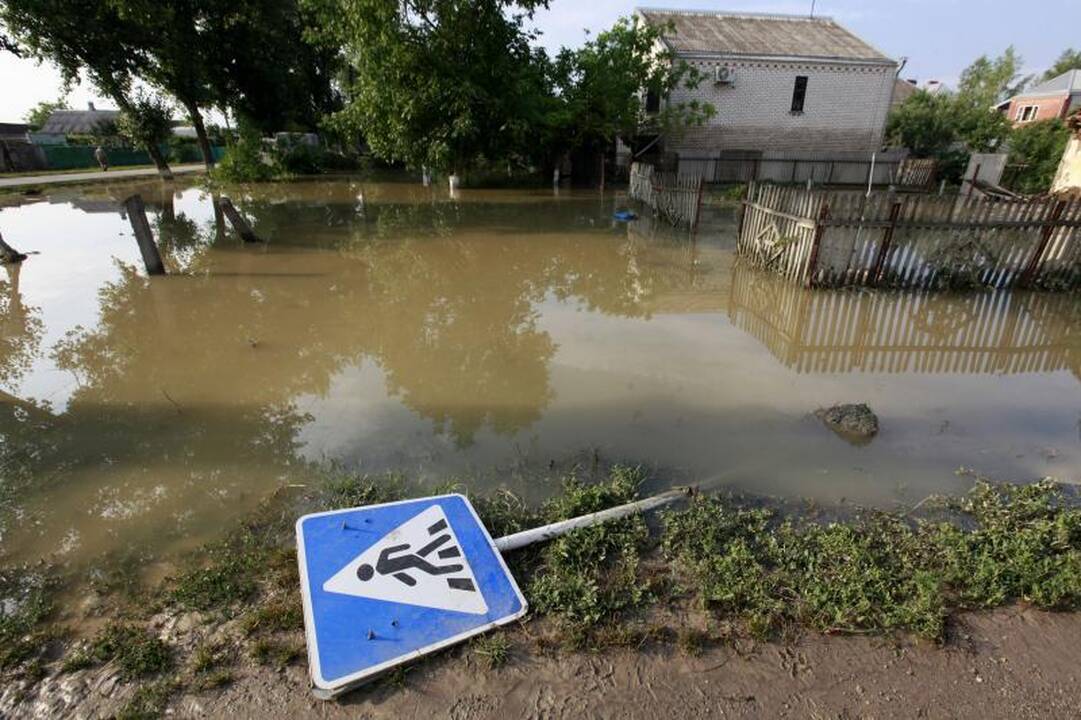 Per potvynį Krasnodaro krašte žuvusių žmonių skaičius perkopė 170