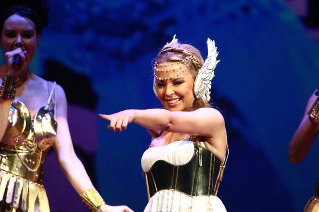 Vilniuje įspūdingą koncertą surengė K.Minogue