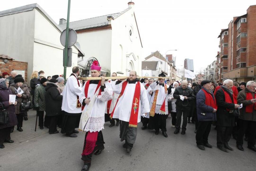 Klaipėdiečiai išsiruošė į Kryžiaus kelią